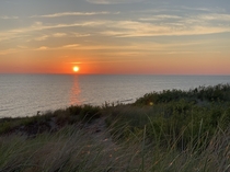 Lake Michigan Sunset From Ludington Michigan 