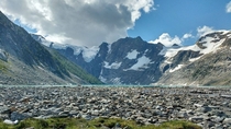 Lake of the Hanging Glacier British Columbia Canada 