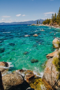 Lake Tahoe is a large freshwater lake in the Sierra Nevada MountainNevada