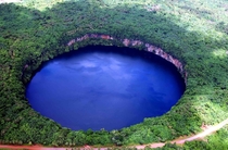 Lalolalo lake  volcanic crater lake on South Pacific island of Wallis mft deep m ft diameter 