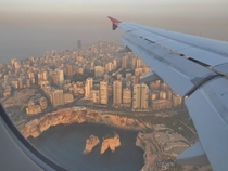 Landing in Beirut Lebanon 