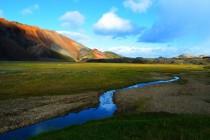 Landmannalaugur Iceland Beautiful rhyolite hills 