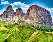 Langkofel in the Dolomites South Tyrol Italy 