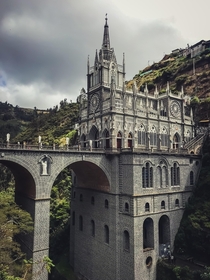 Las Lajas Sanctuary in Ipiales South Colombia The gothic revival basilica was erected ft from the winding valley beneath Such a fascinating and humbling work of art that I had the pleasure to visit in  