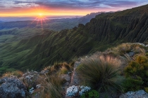Last Sunrise - Drakensberg Lesotho - 