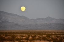 late afternoon full moon from northeast of Las Vegas 
