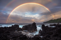 Laupahoehoe Rainbow Big Island Hawaii 