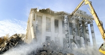 Legendary Opera house in Vilnius being demolished after decades of being an iconic part of the city