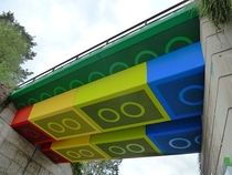 Lego bridge in Wuppetal Germany
