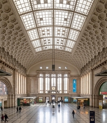 Leipzig railway station in Germany x