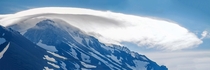 Lenticular Cloud Over Mount Shasta CA 