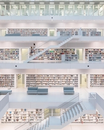 Library in Stuttgart Germany x 