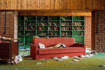 Library of abandoned resort Estonia