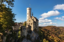 Lichtenstein Castle in southern Germany was built in  It was designed by Carl Alexander Heideloff and its name means shining stone or bright stone