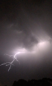 Lightning captured over the skies of Australia