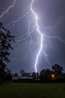 Lightning from my backyard Queensland Australia