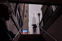 Lightning hits the Empire State Building in NYC