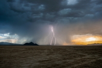 Lightning Storm at Black Rock Desert Nevada 