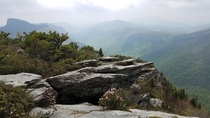 Linville Gorge from Hawksbill Mtn NC 