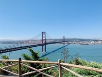 Lisbons  de Abril th of April bridge