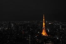 Lit up Tokyo Tower