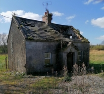 Little abandoned cottage down the road I live on in Co Limerick Ireland 