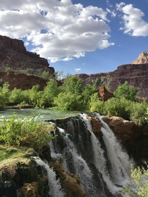 Little Navajo Falls in Supai Arizona  x  