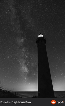 Little Sable Point Lighthouse and the Milky Way Galaxy Lighthouse is located on the east side of Lake Michigan