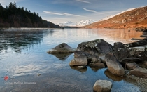 Llynau Mymbyr lakes in Snowdonia Wales 