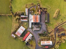 Local abandon farm in Kilkenny Ireland taken from m above