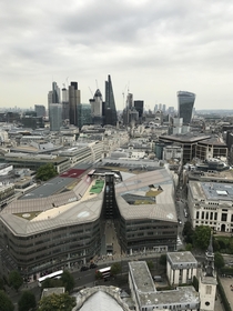 London skyline as seen from the Saint Pauls Cathedral OC