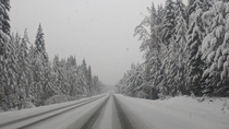 Lonely British Columbia highway
