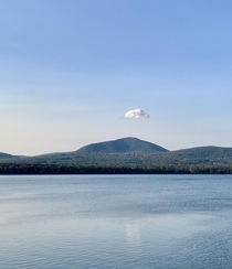 Lonely cloud over Catskills New York USA 
