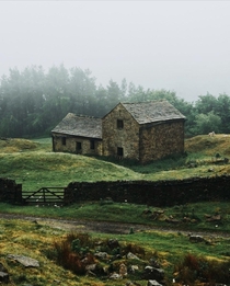 Lonely farm house somewhere in Hope Valley UK