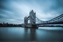 Long Exposure of the Tower Bridge in London  by Jorge Ruiz Dueso