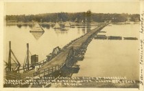 Longest Pontoon Bridge in US history  feet long over the Arkansas River between Dardanelle and Russellville  - 