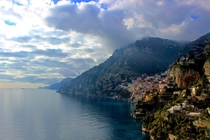 Looking down on Positano from the Path of the Gods- Amalfi Coast 