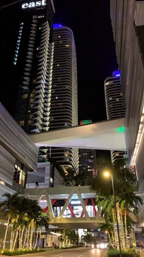 Looking up into this spectacle in Brickell Miami