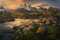 Los Cuernos Sunset Torres del Paine Patagonia Chile Photo by Jatenipat Ketpradit