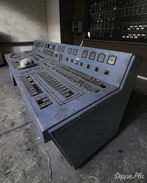 Lost control room in an abandoned power plant Belgium