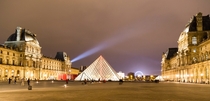 Louvre at night Paris France 