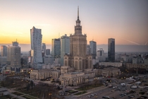 m high Palace of Culture and Science in Warsaw Poland is the th-tallest building in EU It was designed by Soviet Russian architect Lev Rudnev and completed in 