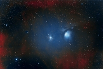 M is a reflection nebula in the Orion constellation As the name suggests it is a spectacular reflection of light from surrounding stars It is  light-years away