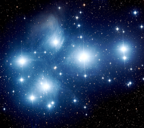 M - Pleiades star cluster from 