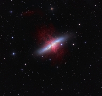 M Starburst Galaxy with a Superwind 
