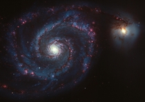 M - The Whirlpool Galaxy Data from Hubble processed by myself