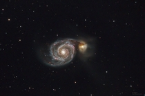 M Whirlpool Galaxy RGB  narrowband