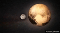 Made my first animation decided to focus on Pluto and Charon 