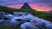 Magical Kirkjufell Iceland - sunset on one of Icelands most photogenic mountains  photo by Gen Vagula x-post rsland