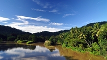 Mahaweli ganga river near Kandy Sri Lanka 